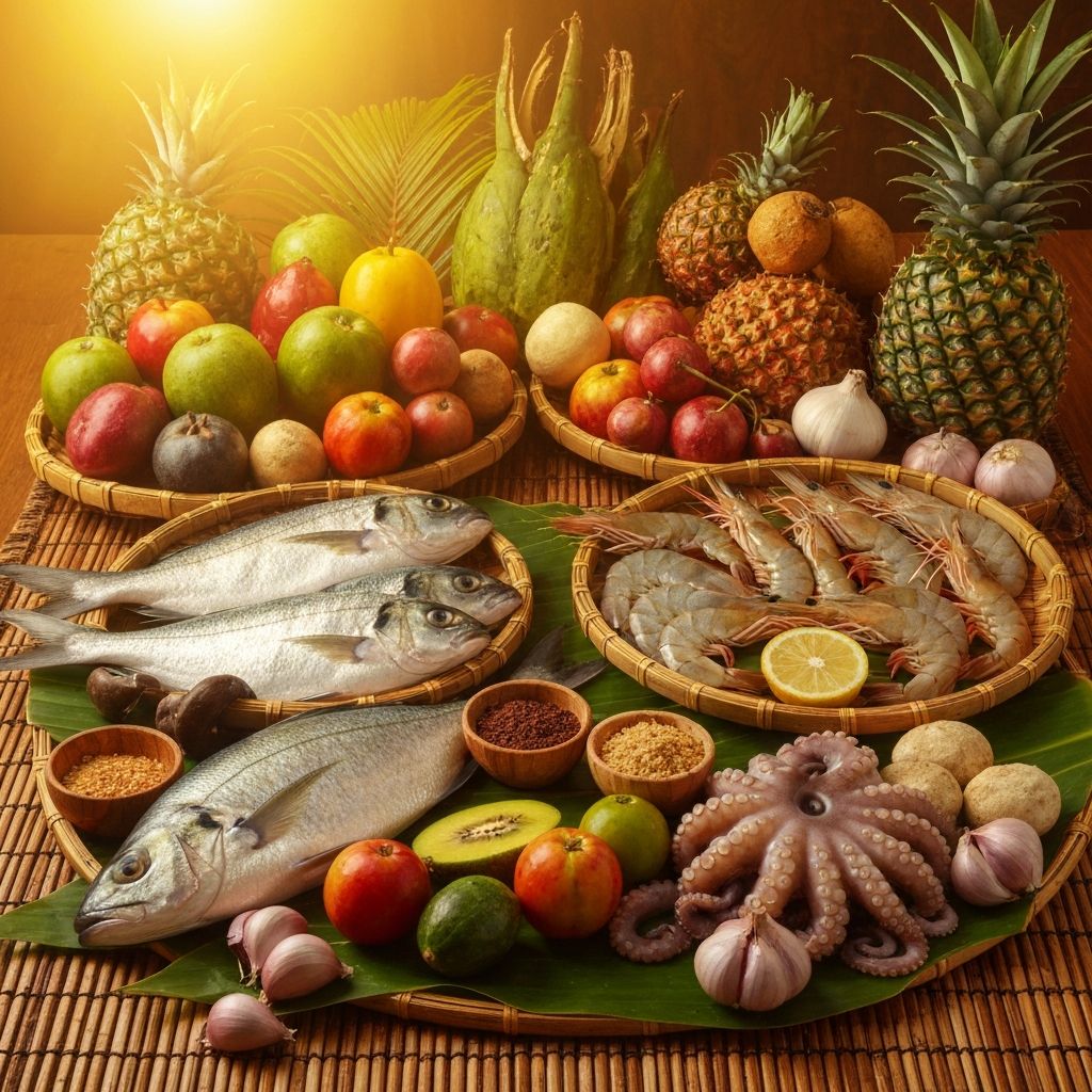 Tropical dietary sources including fresh fish